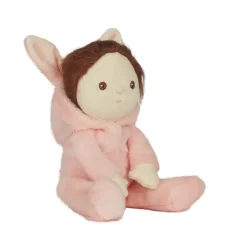 Bella Bunny Dinky Dinkum Fluffle Family Doll in Rose Pink by Olli Ella
