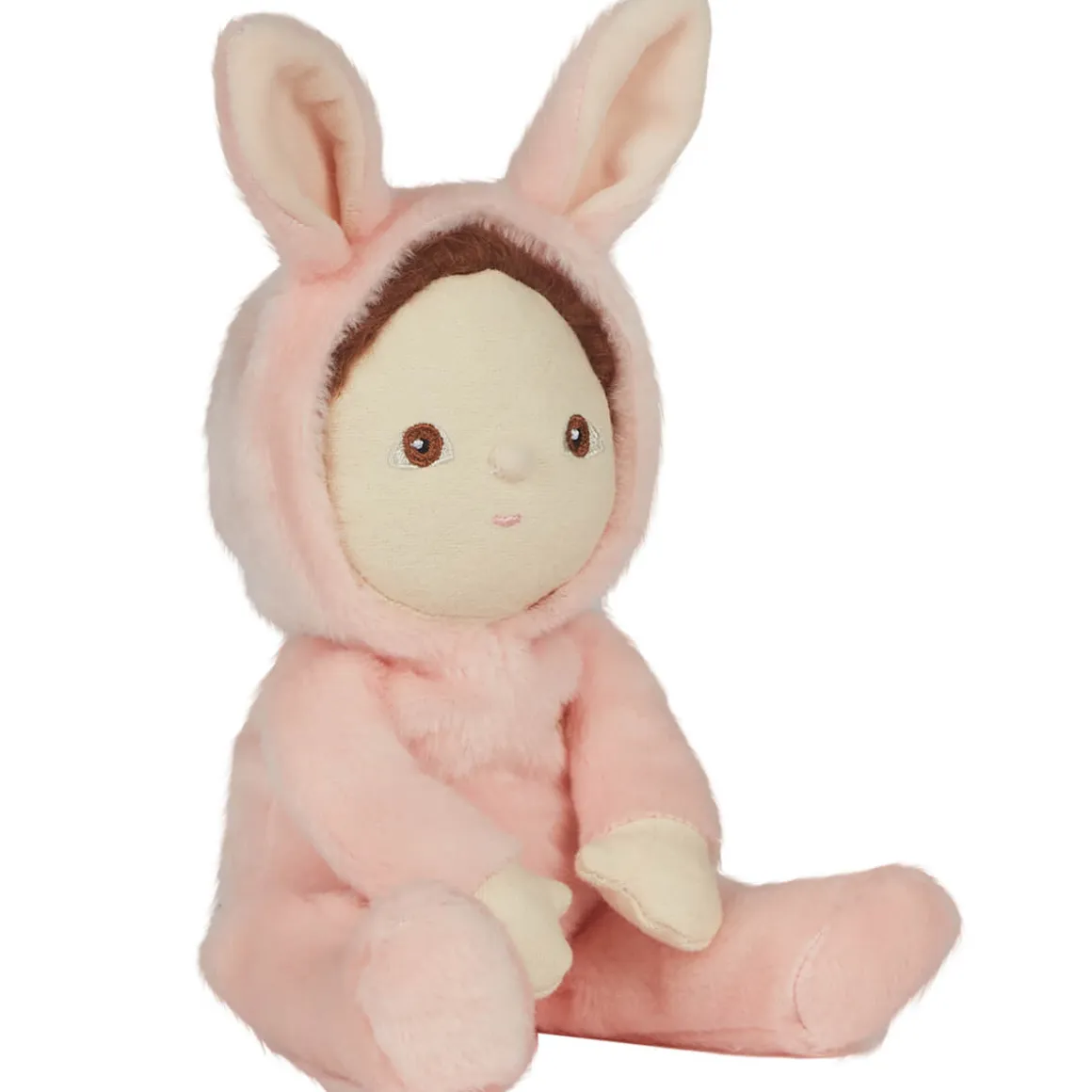 Bella Bunny Dinky Dinkum Fluffle Family Doll in Rose Pink by Olli Ella
