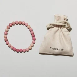 Berry Kids Bracelet in Dusty Rose Rodochrosite by Nirrimis