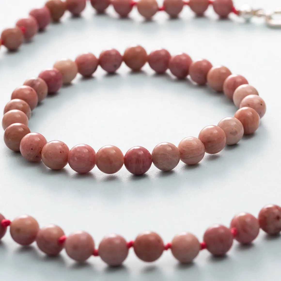 Berry Kids Bracelet in Dusty Rose Rodochrosite by Nirrimis