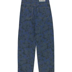 Berta Roses Print Denim Trousers by The Tiny Big Sister