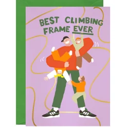 Best Climbing Frame Ever Greetings Card by Ickaprint
