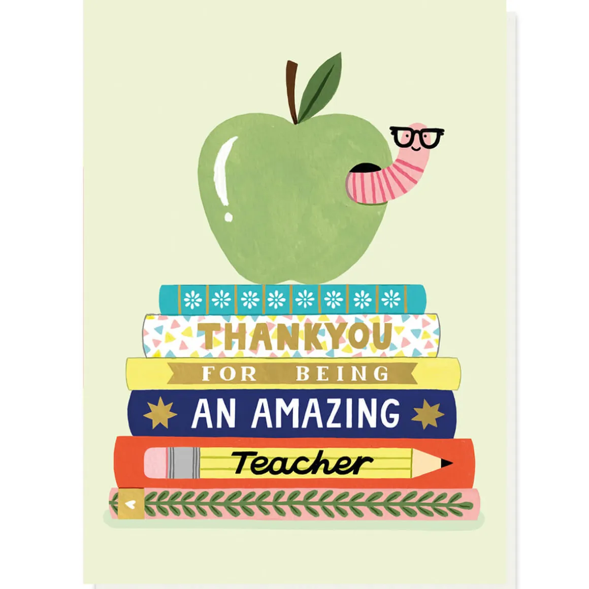 Best Teacher Ever Greetings Card by Holly Maguire for Stormy Knight