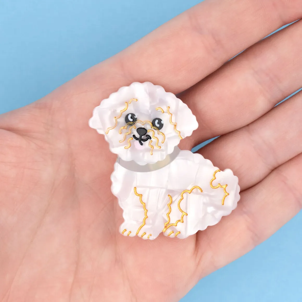 Bichon Hair Clip by Coucou Suzette
