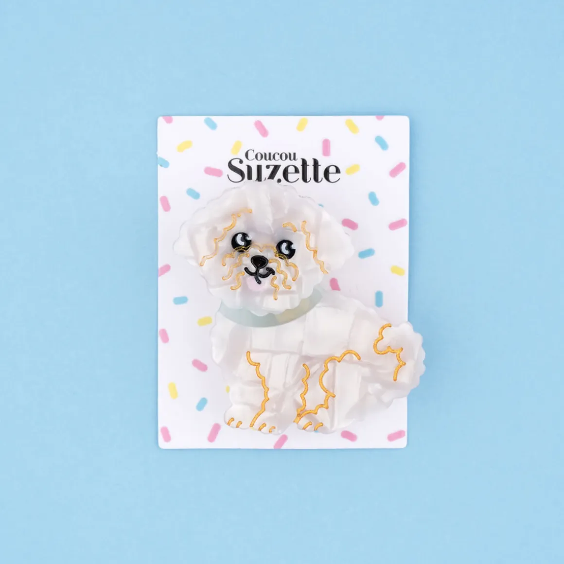 Bichon Hair Clip by Coucou Suzette