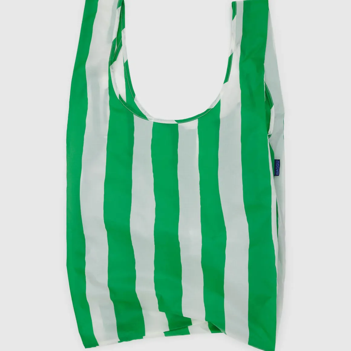 Big Bag in Green Painted Stripe by Baggu