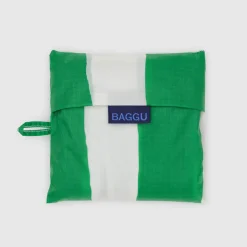 Big Bag in Green Painted Stripe by Baggu