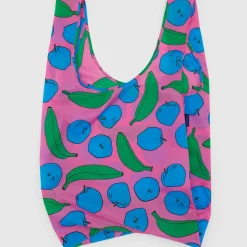 Big Bag in Pink Apples & Bananas by Baggu