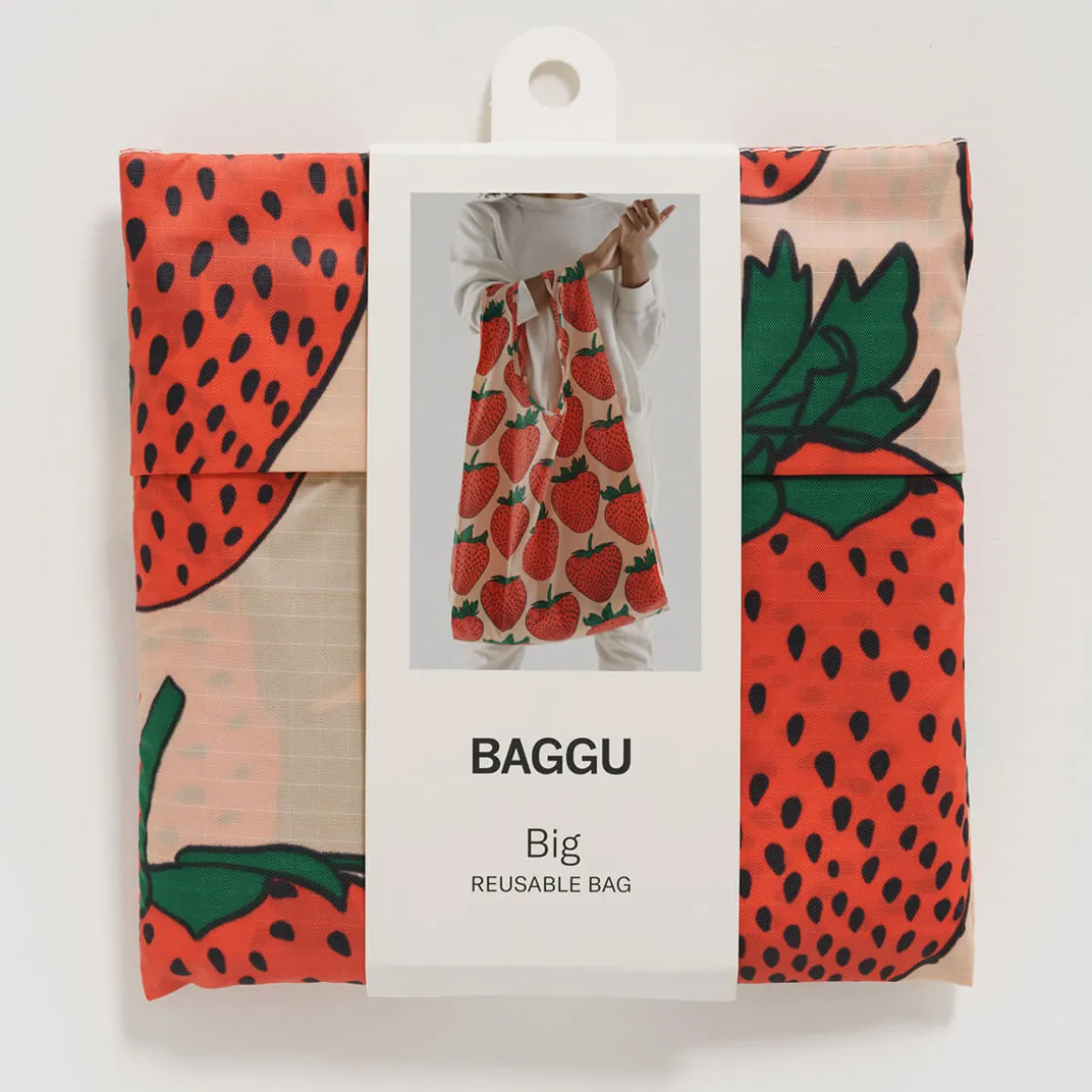 Big Bag in Strawberry by Baggu