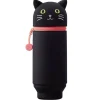 Big Black Cat PuniLabo Stand Pen Case by Lihit Lab