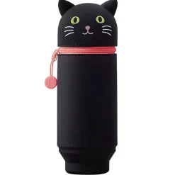 Big Black Cat PuniLabo Stand Pen Case by Lihit Lab
