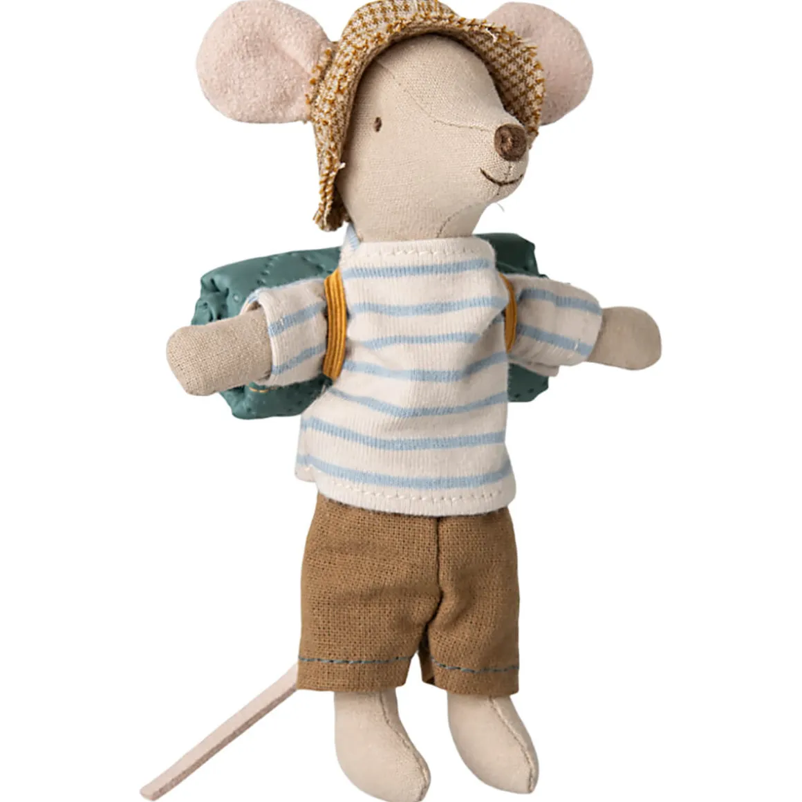 Big Brother Hiker Mouse (Blue Striped Top) by Maileg