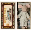 Big Brother Mouse in a Matchbox (Pyjamas) by Maileg