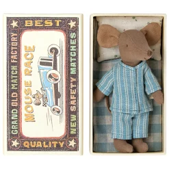 Big Brother Mouse in a Matchbox (Striped Pyjamas) by Maileg
