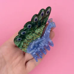 Big Peacock Hair Claw by Coucou Suzette