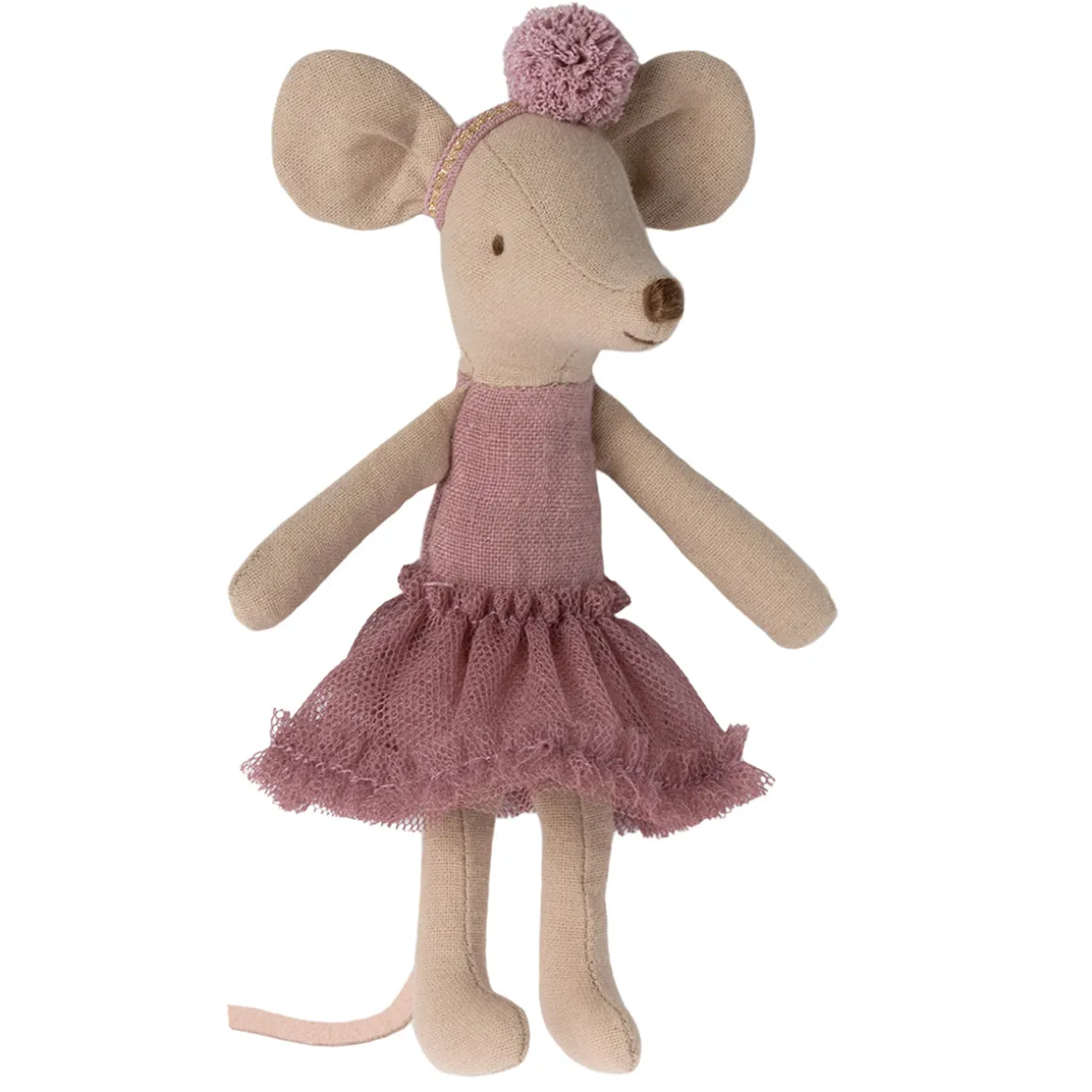 Big Sister Ballerina Mouse in Heather by Maileg