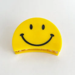 Big Smiley Hair Claw in Yellow by Hello Sakura