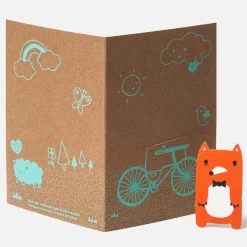 Bike Field Bookmark Greetings Card by NooDoll