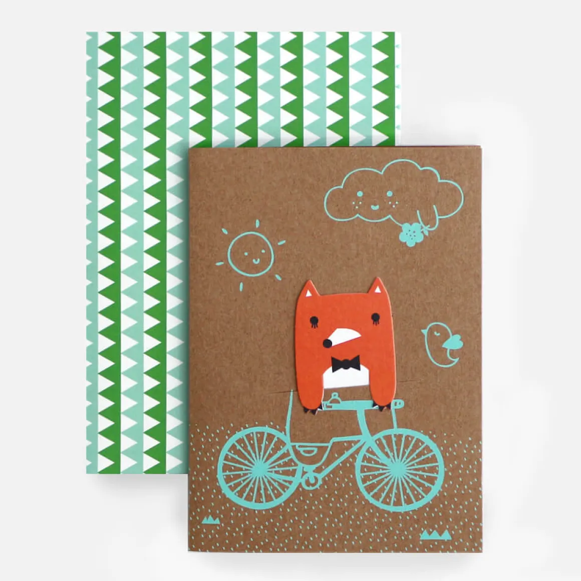 Bike Field Bookmark Greetings Card by NooDoll