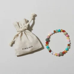 Billie Adult Bracelet in Rainbow Gemstones by Nirrimis