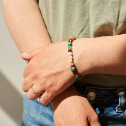Billie Kids Bracelet in Rainbow Gemstones by Nirrimis