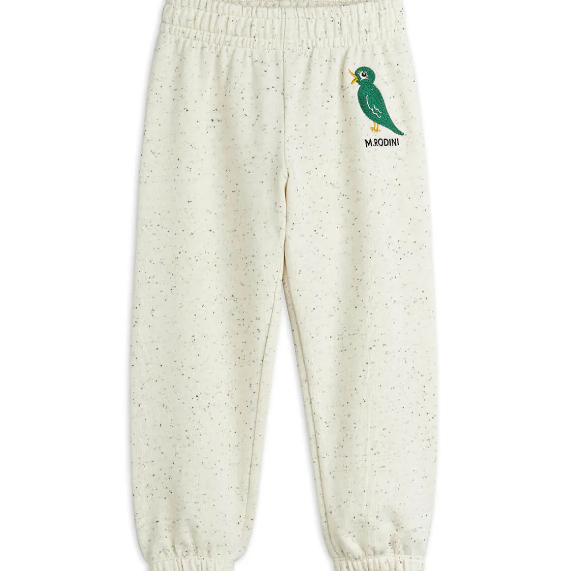 Bird Embroidered Sweatpants in Off White by Mini Rodini