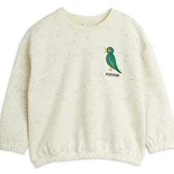 Bird Embroidered Sweatshirt in Off White by Mini Rodini