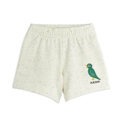Bird Embroidered Sweatshorts in Off White by Mini Rodini