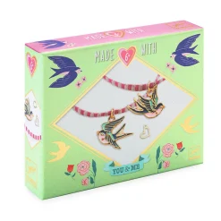 Bird Ribbons You And Me Twin Bracelets Craft Kit by Djeco