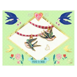 Bird Ribbons You And Me Twin Bracelets Craft Kit by Djeco
