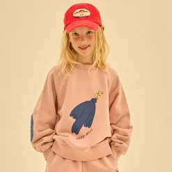 Bird Sweatshirt in Pink by Jelly Mallow