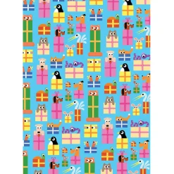 Birthday Animals Gift Wrap by Elliot Kruszynski for Wrap