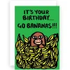 Birthday Bananas Greetings Card by Alice Bowsher for Wrap