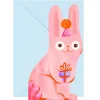 Birthday Bunny Greetings Card by Ickaprint