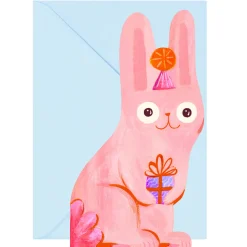 Birthday Bunny Greetings Card by Ickaprint