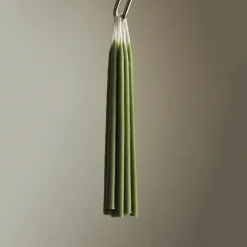 10 Birthday Candles in Moss by Wax Atelier