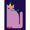 Birthday Cat Greetings Card by Dicky Bird