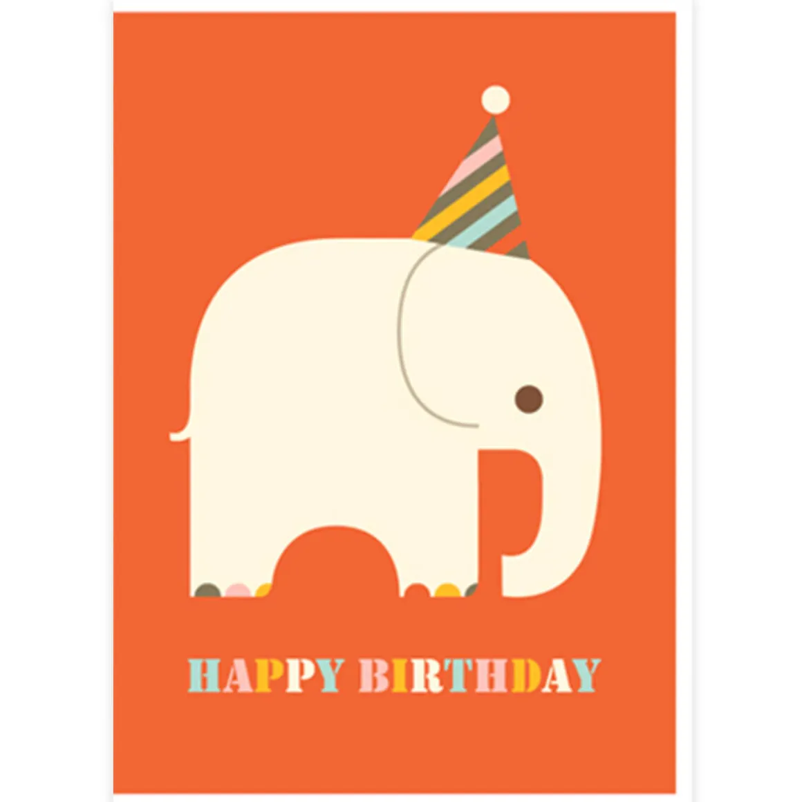 Birthday Elephant Greetings Card by Dicky Bird