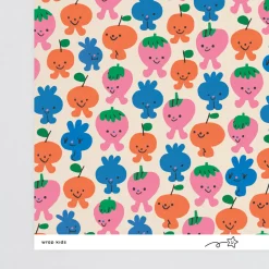 Birthday Fruits Gift Wrap by Maria Ramos for Wrap