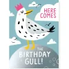Birthday Gull Greetings Card by Stormy Knight