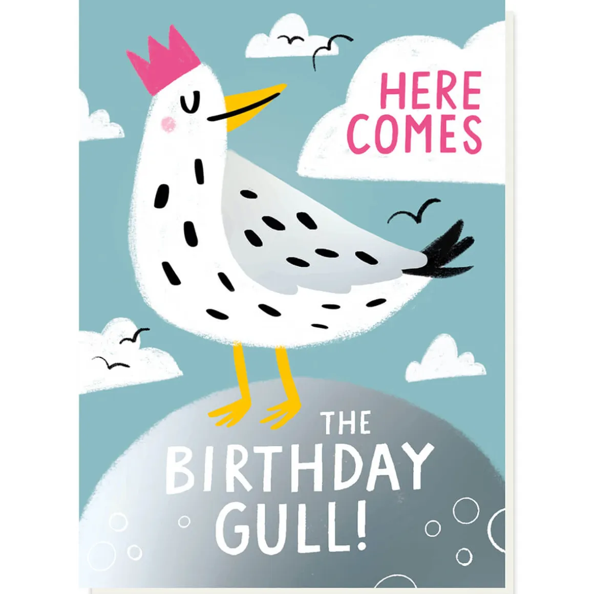 Birthday Gull Greetings Card by Stormy Knight