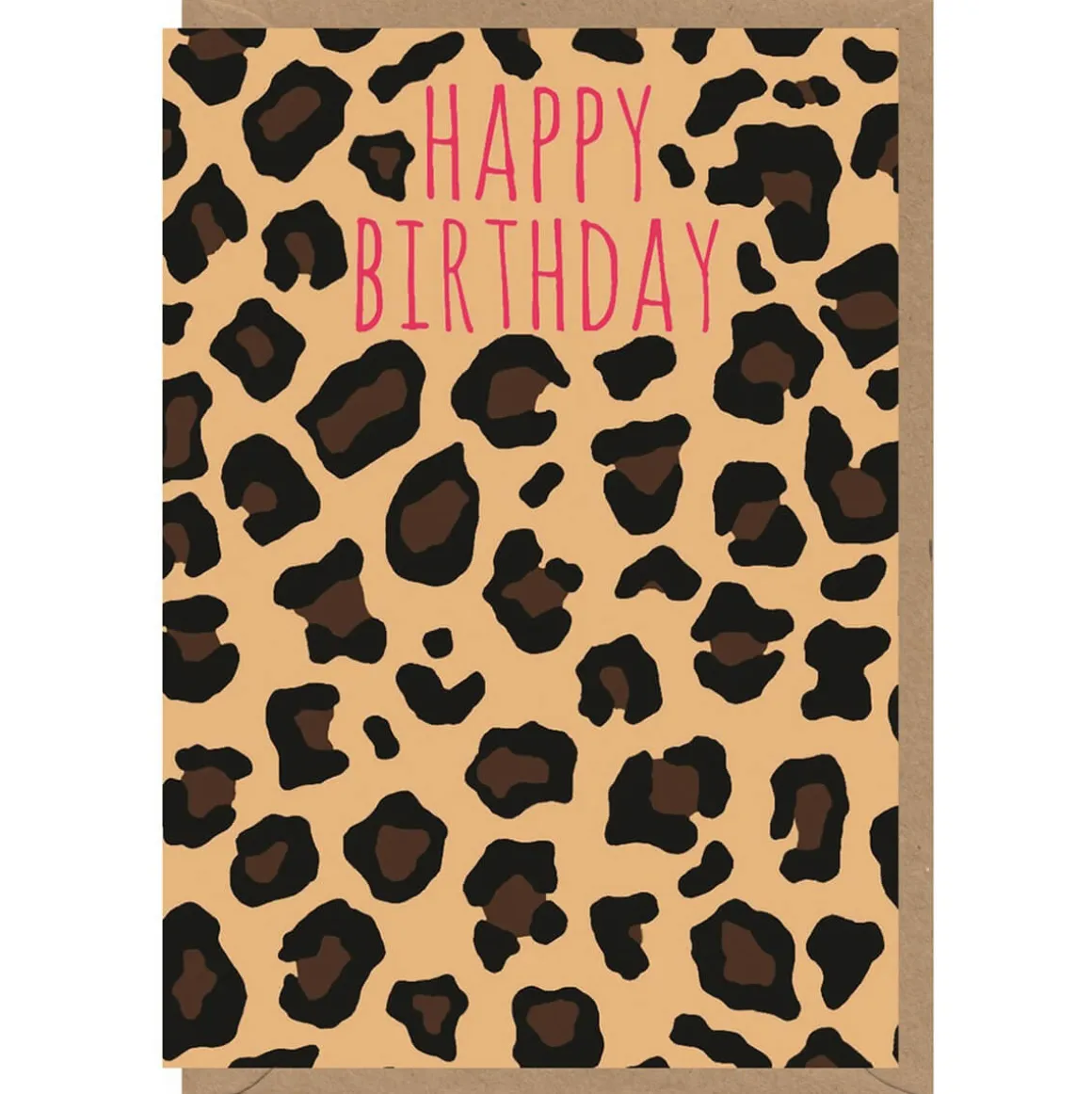 Birthday Leopard Print Greetings Card by Bex Parkin for Earlybird Designs