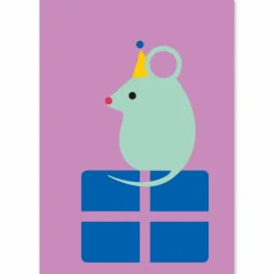 Birthday Mouse Greetings Card by Dicky Bird