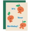 Birthday Oranges Greetings Card by Maria Ramos for Wrap