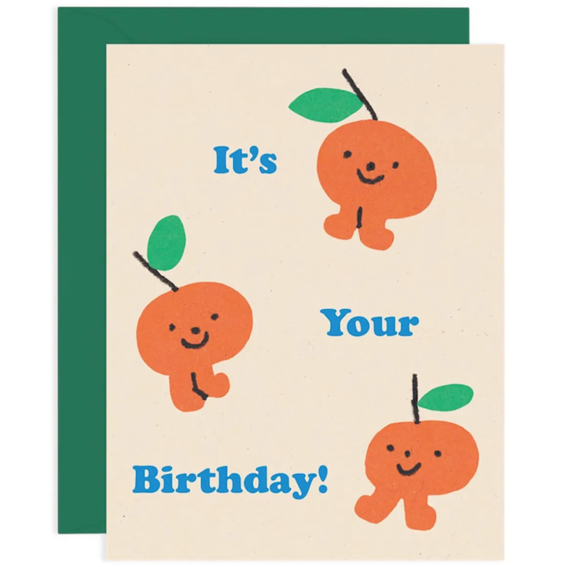 Birthday Oranges Greetings Card by Maria Ramos for Wrap