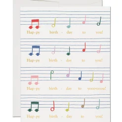 Birthday Song Greetings Card by Red Cap Cards