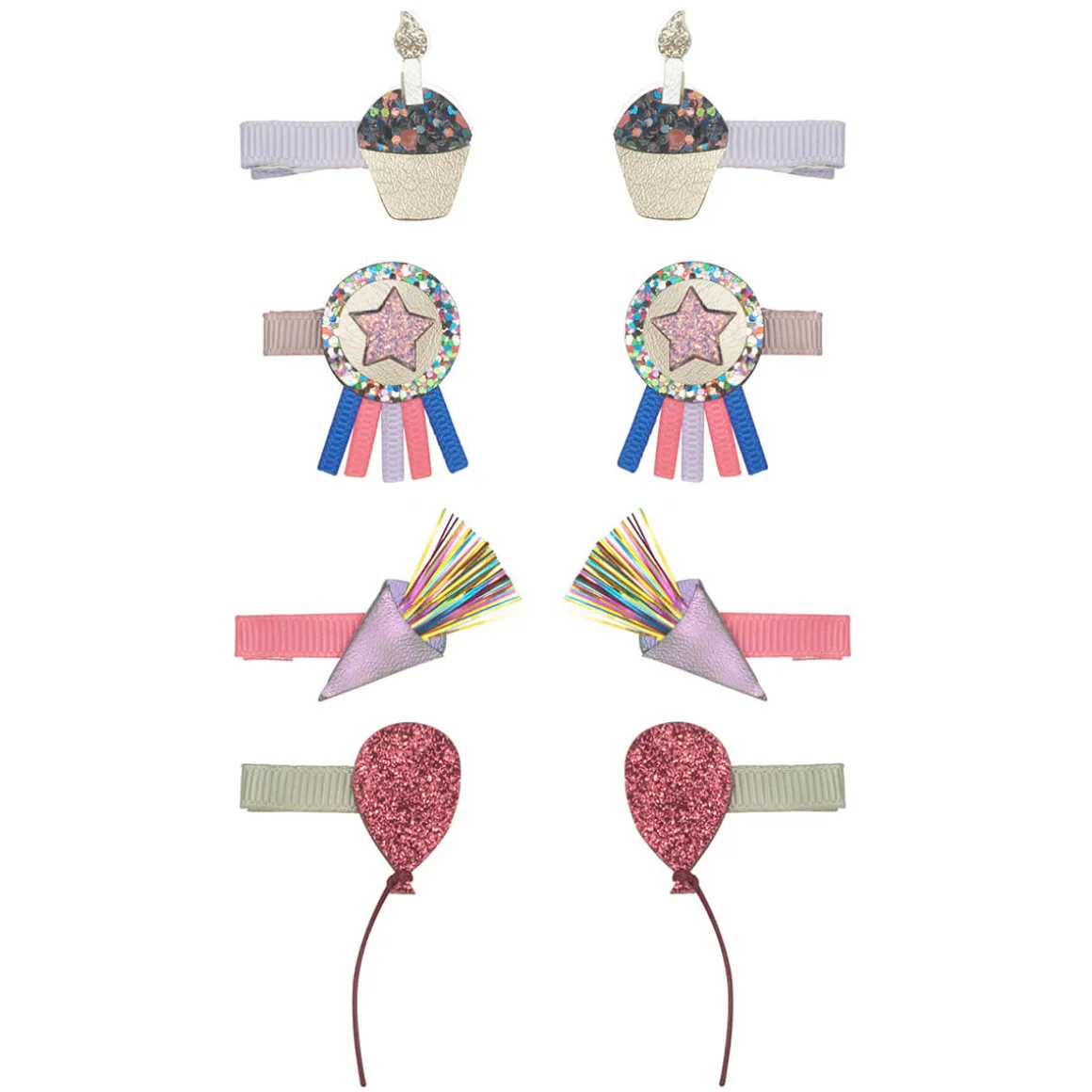 Birthday Theme Mini Hair Clips by Mimi & Lula