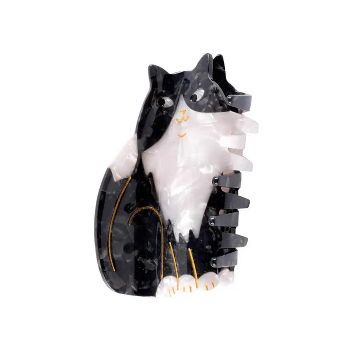 Black and White Cat Hair Claw by Coucou Suzette
