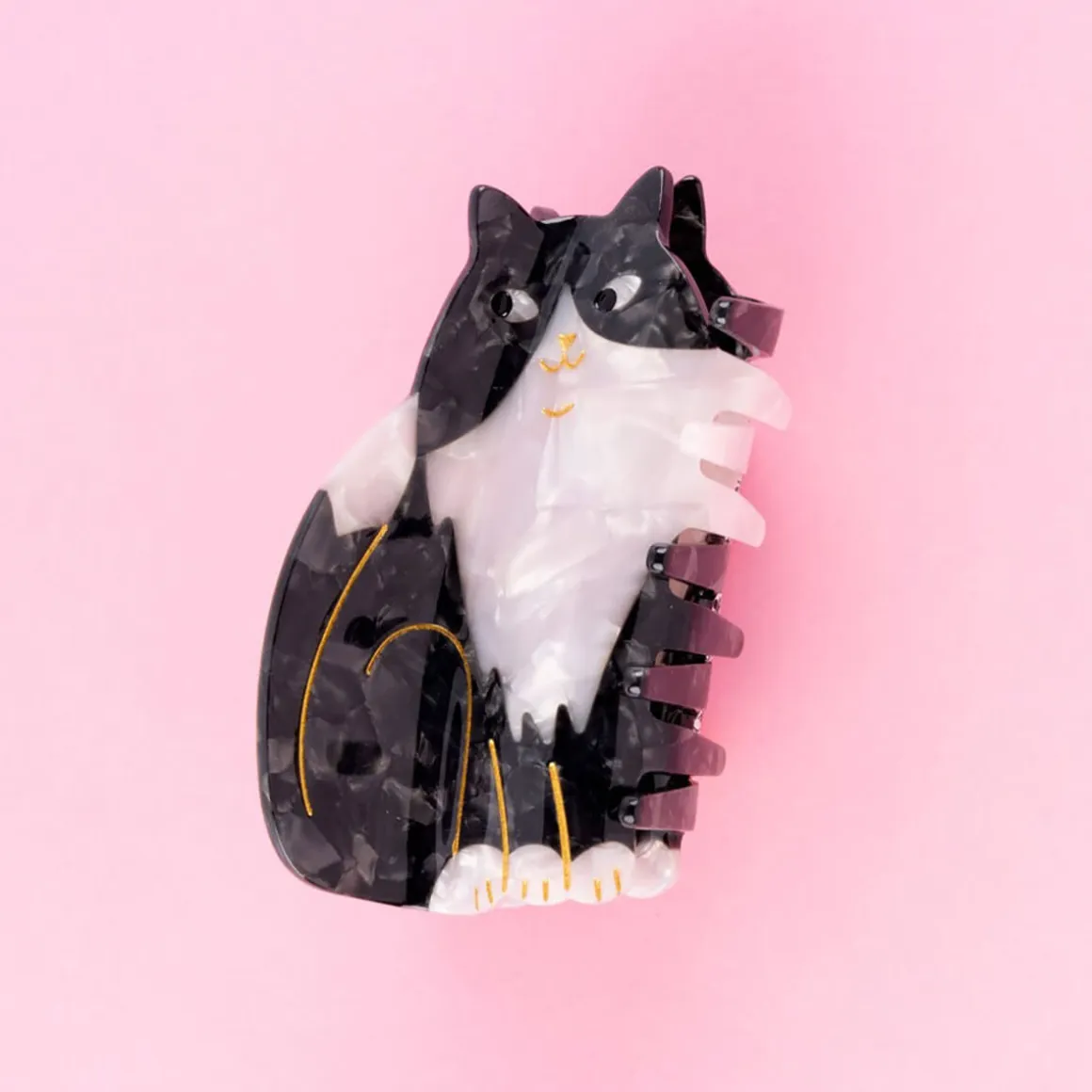 Black and White Cat Hair Claw by Coucou Suzette