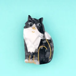 Black and White Cat Hair Clip by Coucou Suzette